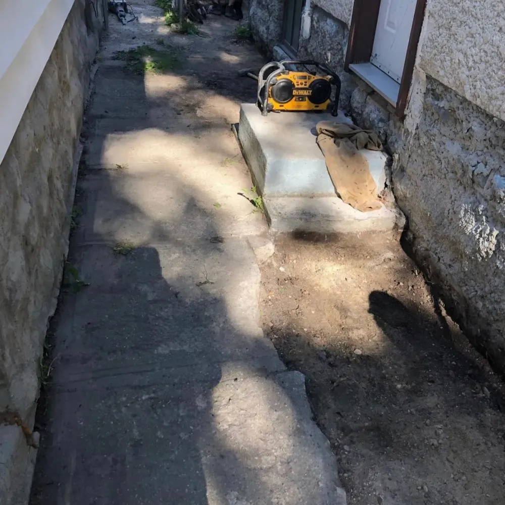 Patio Block Entry Step Remediation Winnipeg