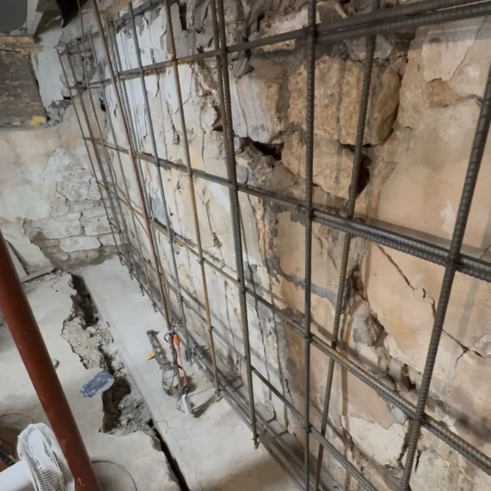 Steel Reinforcement for new wall 